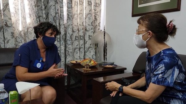 | COVID Vaccines Coordinator Dr Miladys Limonta Fernández speaks with Gloria La Riva | MR Online