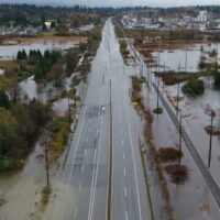 Flooding in British Columbia last week caused extensive damage in the Lower Mainland of the province, including along major roadways like Highway 11, pictured here.
