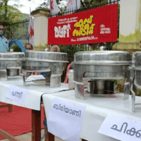 The street food festival organised by DYFI, with several varieties of meat. Photo: Twitter/@dyfikerala_