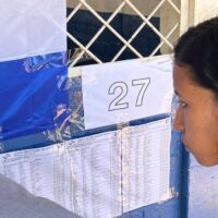 | Bilwi Voting Center 1 close up of JVR staff site identification 2 | MR Online