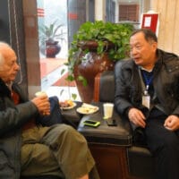 Wen Tiejun (right) and Samir Amin at Southwest University, China, 2012.