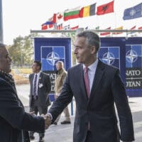 The President of Colombia, Ivan Duque Marquez visits NATO and meets with NATO Secretary General Jens Stoltenberg