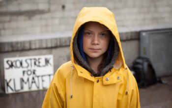 | Greta Thunberg | MR Online's "school strike for climate," begun outside the Swedish parliament in August 2018, launched a worldwide movement of young climate activists. (Anders Hellberg via Wikimedia Commons)