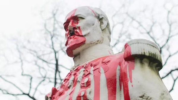 | Anti colonial protest statue of King Lepold II in Brussels June 2020 | MR Online