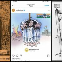 | Lynching postcard from the United States circa 1900 BJP cartoon Cartoon depicting Jews communists and other enemies of the Nazis hanging on a gallows 1935 Source truthinphotographyorg Instagram US Holocaust Museum Collage The India Cable | MR Online