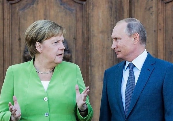 | Russian President Vladimir Putin and German Chancellor Angela Merkel discussed the conflicts in Ukraine and Syria as well as Iran and a gas pipeline project that has drawn US ire during tough talks outside Berlin that ended with no clear cut progress | MR Online