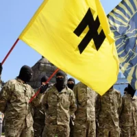 | The neo Nazi Wolfsangel symbol on a banner in Ukraine | MR Online