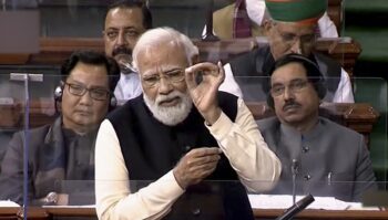 | Prime Minister Narendra Modi speaks in the Lok Sabha in New Delhi Monday Feb 7 2022 | MR Online