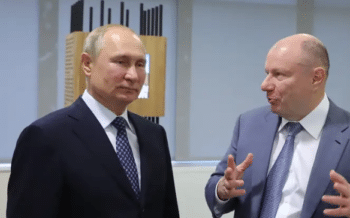| President Putin with Vladimir Potanin Potanin is sanctioned by Canada but not by the US UK or the European Union | MR Online