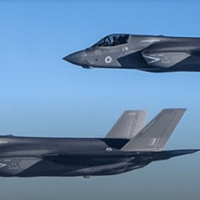 F-35 fighter jets, one of the most expensive weapons systems operated by the Pentagon.