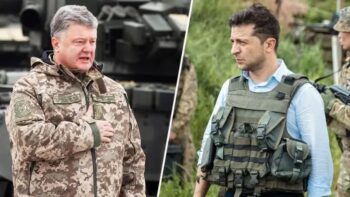 | US puppets Petro Poroshenko and Volodymyr Zelensky don their war gear | MR Online