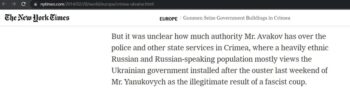 | Was the New York Times spreading Russian disinformation or a conspiracy theory back in 2014 | MR Online