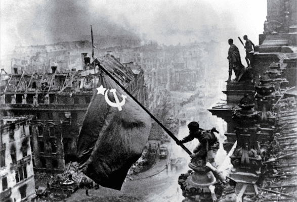 | On May 2 1945 the Red Army raised the banner of victory over Berlins Reichstag after the fall of the German capital Adolf Hitler had committed suicide in his bunker less than 48 hours before | MR Online