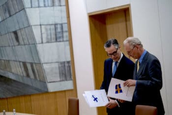 | NATO ambassadors Klaus Korhonen of Finland and Axel Wernhoff of Sweden with letters of application on May 18 NATO | MR Online