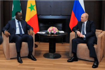 | Senegal President Macky Sall and Vladimir Putin at June 3 meeting Source aljazeeracom | MR Online