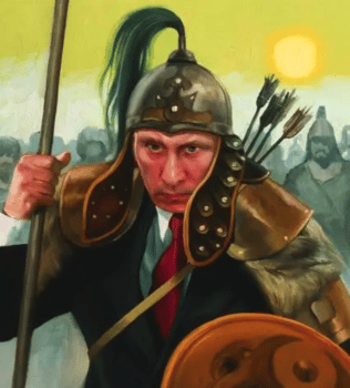 | Caricature of Putin as an Asian warrior Source siwsjnet | MR Online