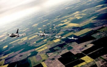 | A formation of NATO fighter jets flying over Lithuania in 2015 NATO | MR Online