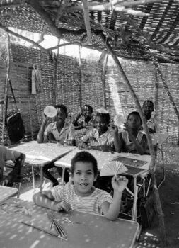 | Students inside of a PAIGC classroom in a primary school in the liberated areas 1974 Source Roel Coutinho Guinea Bissau and Senegal Photographs 19731974 | MR Online