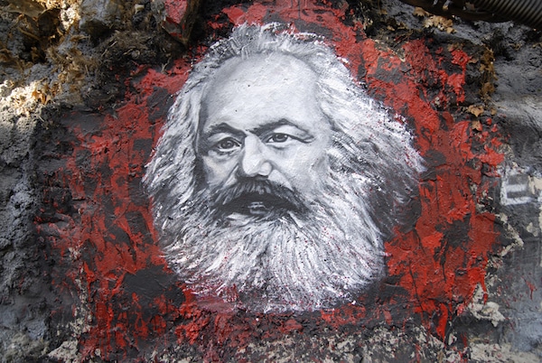 | Karl Marx painted portrait by thierry ehrmann Source Wikimedia | MR Online