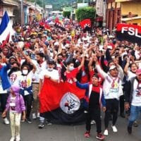 Sandinista supporters in Masaya, July 2022. Credit: John Perry