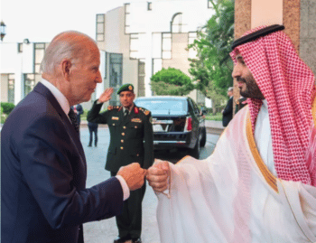 | US President Joe Biden fist bumping the murderous Saudi Prince bin Salman Source abcnewsgocom | MR Online