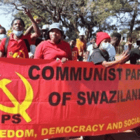 Protests by Communist Party of Swaziland activists. File Photo