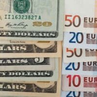 dollars and euros