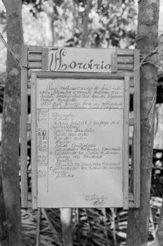 | The daily schedule at a semi boarding primary school in the Sárà region that seeks to improve the services of the school which is to be strictly adhered to but changed if required by the circumstances 1974 Source Roel Coutinho Guinea Bissau and Senegal Photographs 19731974 | MR Online