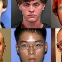 Collage of mass shooters compiled by JSTOR Daily (10/21/15).