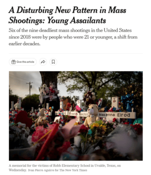 | The fact that nine of the nine deadliest mass shootings since 2018 were committed by males is apparently a less disturbing pattern to the New York Times 6222 | MR Online