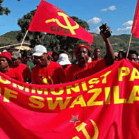 A protest by the Communist Party of Swaziland