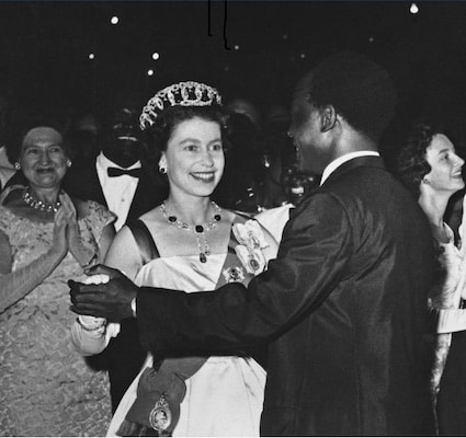 | Elizabeth II dancing with Nkrumah 1961 | MR Online