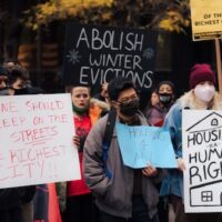 Millions of people are behind on rent and facing eviction in part because of the soaring rent prices. (Photo: Vincent Tsai)