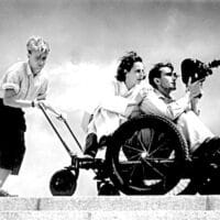 | Leni Riefenstahl center filming with two assistants 1936 Bundesarchiv CC BY SA 30 Wikimedia Commons | MR Online