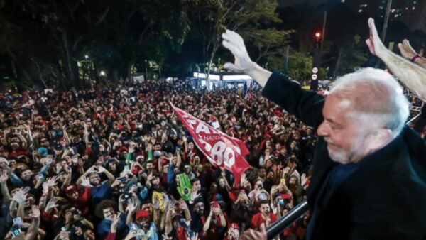 | Thousands came out to Avenida Paulista in downtown S Paulo on Saturday night to celebrate Lulas record performance in the first round 2022 Brazilian presidential election | MR Online