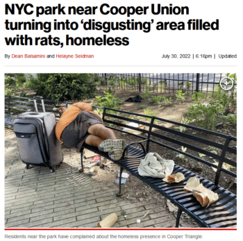 | The park where the New York Post 73022 puts people without housing in the same class as vermin is located at the north end of the Bowery where low income residents have been displaced by wealthy gentrifiers for decades | MR Online
