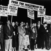 | A demonstration to free the Hollywood Ten along with members of the Ten and their supporters Source indiewirecom | MR Online
