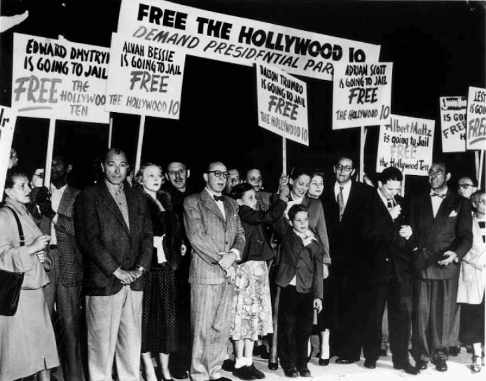 | A demonstration to free the Hollywood Ten along with members of the Ten and their supporters Source indiewirecom | MR Online
