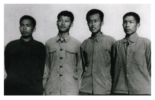 | Xi Jinping second from the left in 1973 aged 20 | MR Online