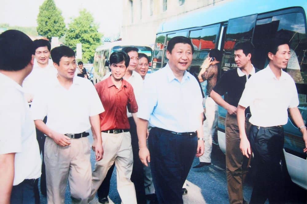 | Xi Jinping inspecting Anji county Zhejiang province on 15 August 2005 | MR Online