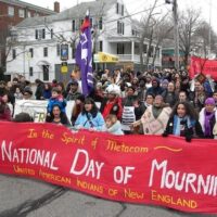 National Day of Mourning 2022 in Plymouth, Massachusetts, Nov. 24. Photo: Rachel Jones / UAINE
