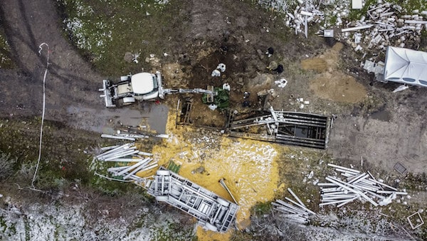 | Aerial view of the site where a missile killed two men in the eastern Poland village of Przewodow near the border with Ukraine on November 15 2022 © Wojtek RADWANSKI Damien SIMONART AFP | MR Online