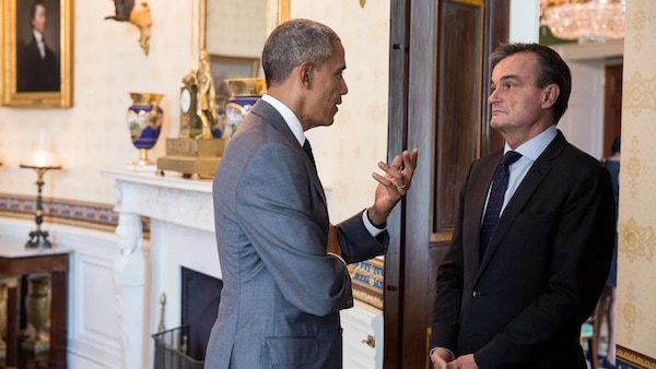 | Frances Ambassador to the US Gérard Araud with President Barack Obama in the White House in 2016 | MR Online