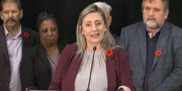 | At a press conference on Monday Laura Walton president of OSBCU told her members You showed Ontario that you can stand up to a bully look him in the eye and tell him hell no not today | MR Online