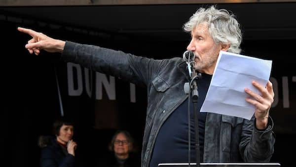 | British musician Roger Waters at a rally against the extradition of Wikileaks founder Julian Assange at Parliament Square in London Saturday February 22 2020 AP PhotoAlberto Pezzali | MR Online