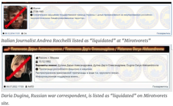| Daria Dugina Russian war correspondent is listed as liquidated on Mirotvorets site | MR Online