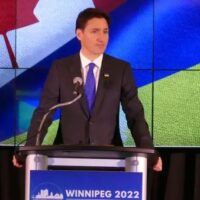 Canadian Prime Minister, Justin Trudeau, speaks at a gathering of the Ukrainian Canadian Congress in a Winnipeg Delta Hotel, on October 28, 2022. Image Credit: CBC/Google Images
