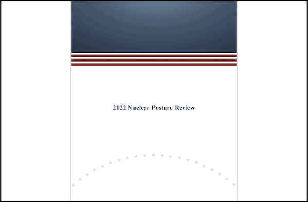 The public release on October 27 of the Nuclear Posture Review (NPR)
