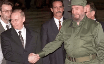 | A young Vladimir Putin with Fidel Castro Source cibercubacom | MR Online