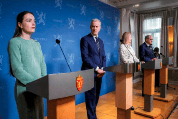 | The Nobel Peace Prize recipient in Oslo at a press conference with the Norwegian Prime Minister Jonas Gahr Støre to her left from whom she asked to provide her country with more weapons Source cclorgua | MR Online
